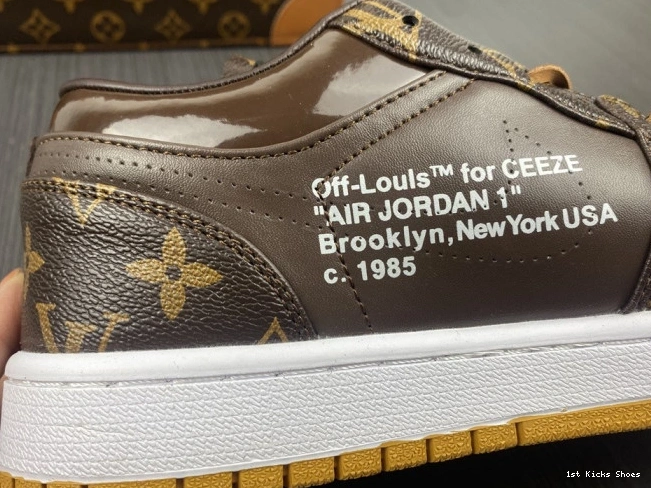 1st Kicks Shoes 1 Jordan OW LOW Air AJ1 x Off-Louis 0814